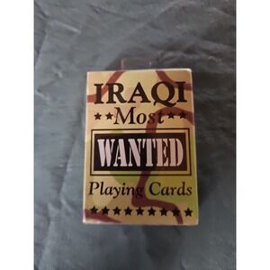 Bicycle Iraqi Most Wanted Playing Cards - Brand New in Factory Sealed Package
